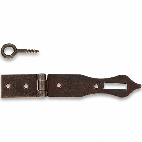 Metal Style Chiusura per Baule con Occhiolo Ferro Anticato MM155X25 - METAL STYLE - Immagine 2